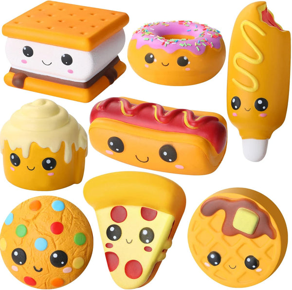 Zhanmai 8 Pcs Slow Rising Toys Food Foam Stress Toys in Hot