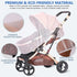Mosquito Net for Stroller 2Pack, Protective Bug Netting for Strollers, Bassinets, Cradles, and Playards