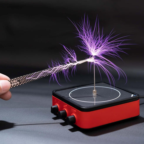 TS10-MINI Music Tesla Coil Touchable Artificial Lightning Arc Generator Desktop Toy Divvlur Arc Plasma Wireless
