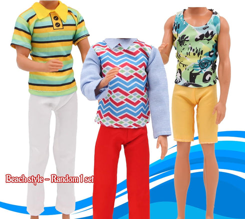 12 Inch 12'' (6 Sets, EuTengHao Doll Clothes for Boy Dolls with Jeans Leather Jackets Shorts Suits Sweatshirts T-Shirts