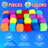 BitsFun 24Pack Mini Cubes Squishy Fidget Toys Squeeze Toys- Stress Cubes Mini Bulk Sensory Squishies Nice Ice Cube