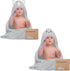 KeaBabies Hooded Baby Towel for Newborn - Large Baby Bath Towels with