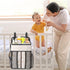 Pack 52+ Maliton Hanging Diaper Organizer - Caddy for Changing Table, Crib, n' Play - Stacker Holds Diapers - Nursery