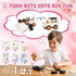 RISFUNIA 24 Pack Valentines Gifts for Kids Classroom, Wooden STEM Kits, Kids Valentines Day Cards for School Exchange