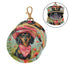 YETTASBIN Cute Dachshund Dog Portable Pacifier Holder Case with Metal Hook Buckle & Zipper for Diaper Bag and Stroller