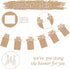 Whaline 1st Birthday Baby Photo Banner for Newborn to 12 Months, Monthly Milestone Bunting Garland Decoration (Kraft)