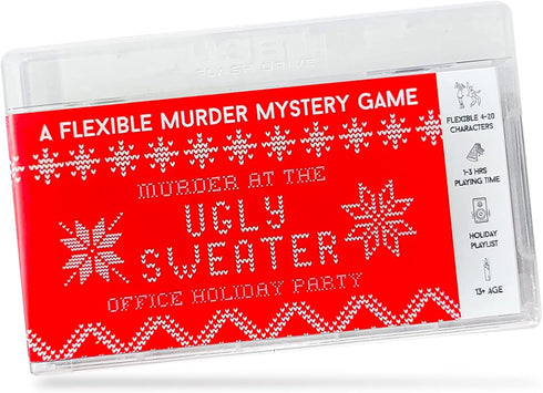 Holiday Murder Mystery Game - Murder at The Office Ugly Sweater Party | Flexible 4-20+ Players | New Print-Friendly
