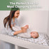 100% (1pc, 19.5" 27.5" haakaa Waterproof Changing Pad Liners, Cotton, Soft & Breathable x Vintage Garden)