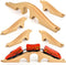 Mototo 2 Pack Wooden Train Track Bridge Wooden Train Accessories Wood Track