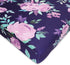 Girl Crib Sheet, Purple Flower Nursery Bed, Flower Sheets for Baby Toddler Mattress, Stretchy and Soft Premium Crib