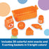 Learning Resources Mini Fridge Sorting Snacks, 51 Pieces, Educational Toddler Toys, Snack Toys, Kids Kitchen Accessories