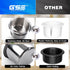 GSE Stainless Steel Drop-in Anti-Spill Drink Cup Holder for Casino Poker Table, Work Desk, RV Cars & Trucks