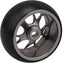 4PCS Titanium RC1:28 Aluminum Alloy Rim Mesh Pattern Wheel Drift Tyre Replacement for WL K969 K989 P929