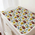 Highland Cows Boho Sunflowers Changing Pad Cover, Cute Yak Floral Diaper Sheets, Soft Breathable Stretchy Mats 32''x16''