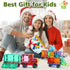 Set, 4 4-8 3-5 3+ Magnetic Tiles Cars Construction PCS Magnet Cars Magnetic Building Blocks Toy for Kids Ages Magnet