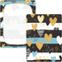Bseiialft 52 28 Gold Blue Hearts Stripes Crib Sheets for Boys Girls Soft and Breathable Cotton Baby Sheets for Standard