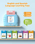 2+, 510 Airbition Bilingual Spanish and English Talking Flash Cards for Ages Pocket Speech Therapy Tools with Words