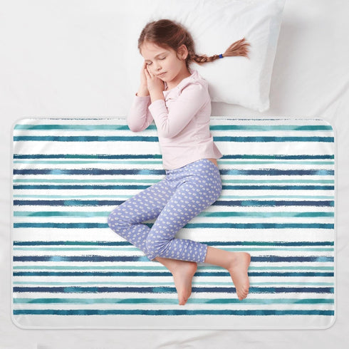 siphylline 52" 34" Watercolor Stripes Extra Large Resuable Changing Pad Covers Highly Absorbent Diaper Changing Mat