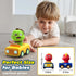 1+ 1-3,Push 12-18 MOONTOY Car Toys for Year Old First Birthday Gifts for Boys,Press and Go Car Toys Baby Animal Racing