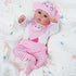 BABESIDE 5Pcs Reborn Baby Doll Clothes 20inch Outfit Accessories Set for 17-22 Inch Reborn Dolls Girls Baby Clothing with Hat,Pink