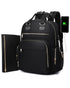 Diaper Bag Backpack Travel Baby Bag with Changing Pad,17 Pockets,Insulated Pockets,USB Charging