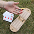 Set, 2 4 Folded:3.14x4.92in,After L:10.31in (1Pcs) Travel Cribbage Board Game Portable Cribbage Boards Unique Track
