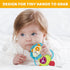 KiddoLab 3 Musical Caesar Teething Toy for Months and Up - Baby Teether, Rattle & Musical Toy with Lights & Fun Sound