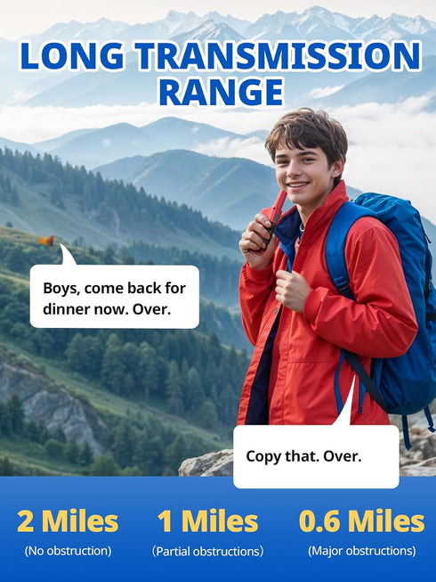 Inspireyes 3 Pack, 3-12, 2 Walkie Talkies for Kids, Rechargeable Long Range Kids Toys for Boys Girls Ages Way Radio