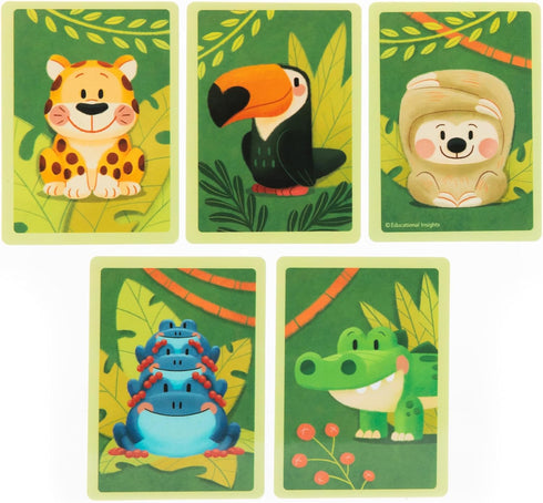 Educational Insights Jungle Rescue Game, Toddler Board Games for Fine Motor Skills, Gift for Ages 3+