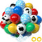 OuMuaMua Toy Inspired Story Party Decorations, 68Pcs Cartoon Balloons with Cow Print for Kids Farm Birthday (12 Inch)