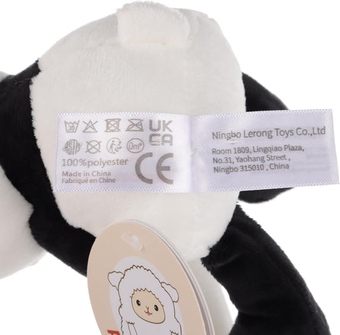 Apricot Lamb Stuffed Animals Security Blanket, Panda Character Blanket, Luxury Snuggler Plush (White Panda)