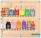 Magnetic Color and Number Maze Toy, Wooden Magnet Balls Educational Toys for Fine Motor Skills Activities for Kids