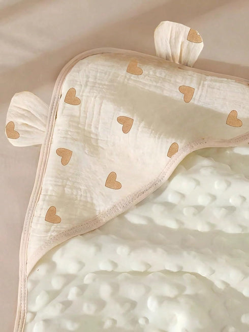 SEVDO 31"x31"(Love) Baby Swaddel Blanket Cotton Muslin,Baby Receiving Blankets for Unisex Girls Boys, Neutral Toddler
