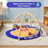 IPOZITO Tummy Baby Gym Play Mat, Oversize Basketball Court Shaped Time Mat, Baby Play Activity Mat for Floor Promote