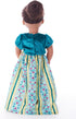 Little Adventures Princess Coronation Doll Dress - Machine Washable Child Pretend Play Clothes - Doll Not Included
