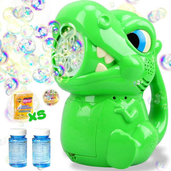 Dinosaur Bubble Machine for Kids Ages 4-8, Bubbles Toys Gift for Boys & Girls, Outdoor Fun for 3-8 Years Old