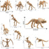 24pcs Dinosaur Fossil Skeletons, 3.7 Inch Assorted Figures for Educational Science Play and Party Decorations