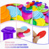 250 PCS Poker Card Game Chips, 37mm Plastic Poker Chips Bulk, Learning Counters Disks for Math Counting, 10 Colors