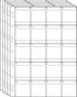 Uncle Paul Coin Collecting Pages, 5 Sheets, 20 Pockets, Standard 9-Hole Coin Pocket Inserts