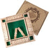 AMEROUS Shut The Box Dice Game - Classic 4 Sided Wooden Board Game for 1-4 Players, Includes 10 Dice