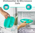 Re-Play Toddler Plates with Dividers, Deep-Walled 3 Compartments, Dishwasher & Microwave Safe, Set of 3 - A True Blue