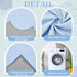 Hahafelt 28"x 52" 14" 4-Sided Scalloped Crib Skirt for Baby Girl Nursery, with Drop, Dust Ruffle, Soft Breathable