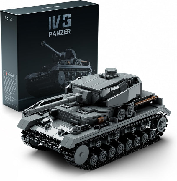 Nifeliz Panzer IV G Military Tank Building Set for Adults, WW2 Collectible