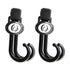 Lulyboo 2 Pack Multi-Use Organizer Hook Clips, Metal Handle for Strollers, Diaper Bags, and Shopping