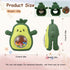 Baby Rattle Teething Toys Silicone Avocado Teething Mitten Sensory Toys for Grasping Chewing Sucking Hearing Needs-Baby