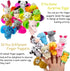 BAINFE 2.76'' 10 Pack Easter Eggs Basket Stuffers Finger Puppet for Theme Party Favor, Egg Hunt Filler, Goodie Bag