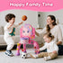 JMMICO 1 2 3 Toddler Basketball Hoop & Soccer Goal Activity Center, Interactive Toys with Light Music,Unicorn Toddlers