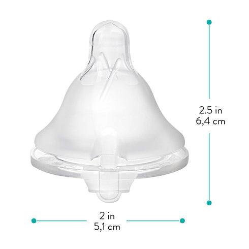 6 0 Evenflo Feeding Piece of Balance Plus Wide Neck Nipples for The Balance Plus Wide Neck Baby Bottles, Months and Up