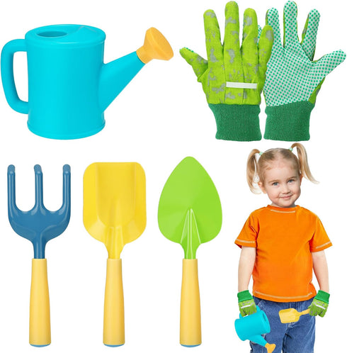 Biubee Kids Gardening Tools Set - Sturdy Kids Watering Can Toy Toddler