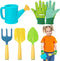 Biubee Kids Gardening Tools Set - Sturdy Kids Watering Can Toy Toddler